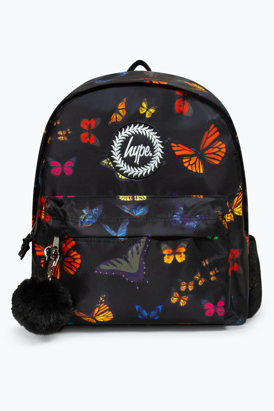 Hype Girls Iconic Black Butterfly Backpack