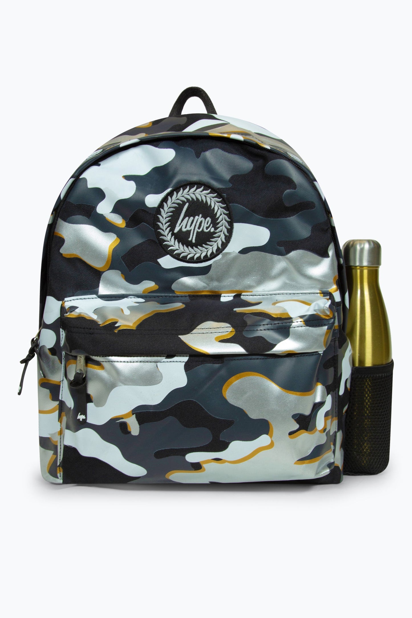 Hype Boys Iconic Mono Gold Outline Camo Backpack