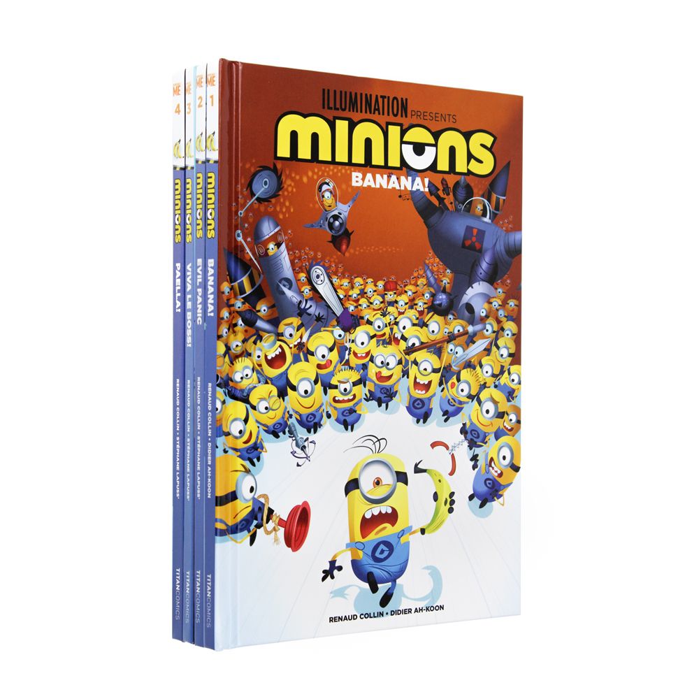 Despicable Me Minions Banana Series Volumes 1 - 4 Graphic Novel Books Collection Box Set