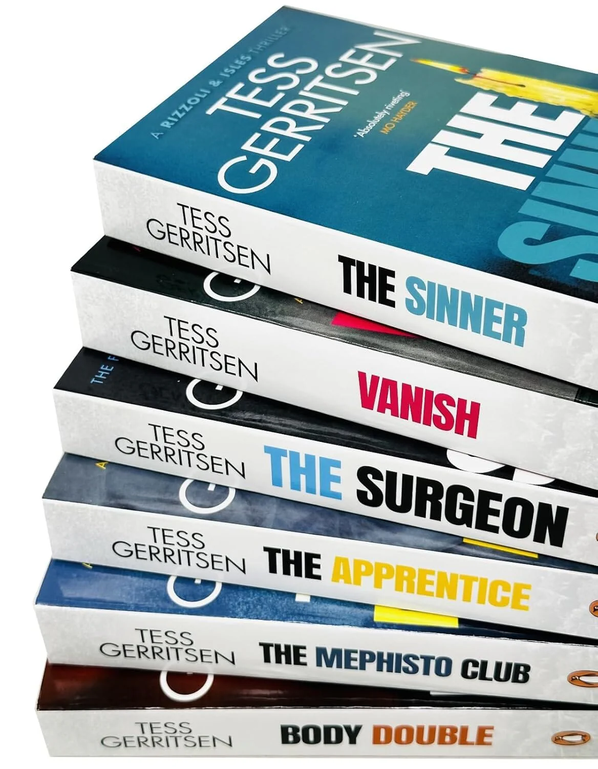 Tess Gerritsen Rizzoli &amp; Isles Series 1-6 Books Collection Set (The Apprentice, The Surgeon, The Sinner, Vanish, The Memphisto Club, Body Double)