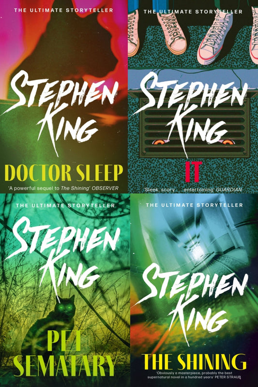 Σετ βιβλίων συλλογής Stephen King 4 (Pet Sematary, The Shining, It, Doctor Sleep)