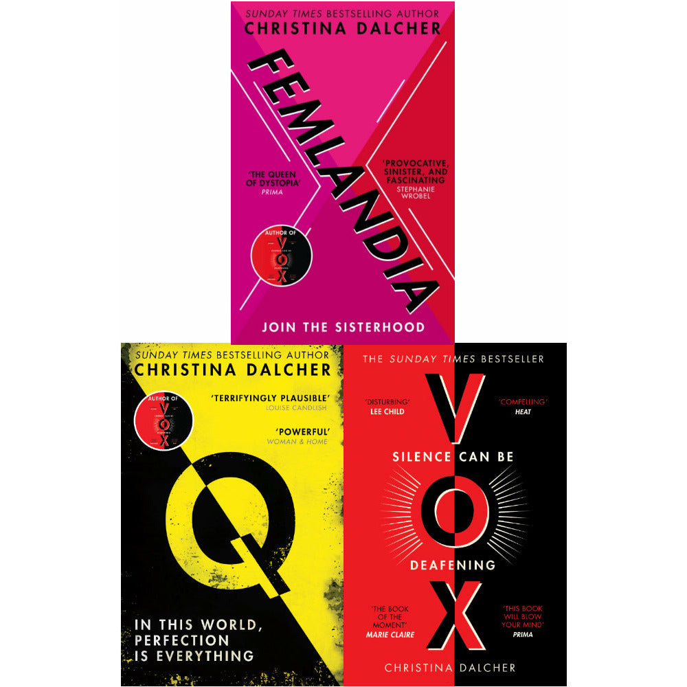 Christina Dalcher 3 Books Collection Set (Femlandia, Vox & Q) Sunday Times Best Sellers