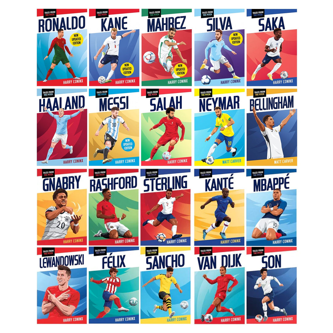 Tales from the Pitch Football Superstar Heroes 20 Books Collection Set By Harry Coninx & Matt Carver