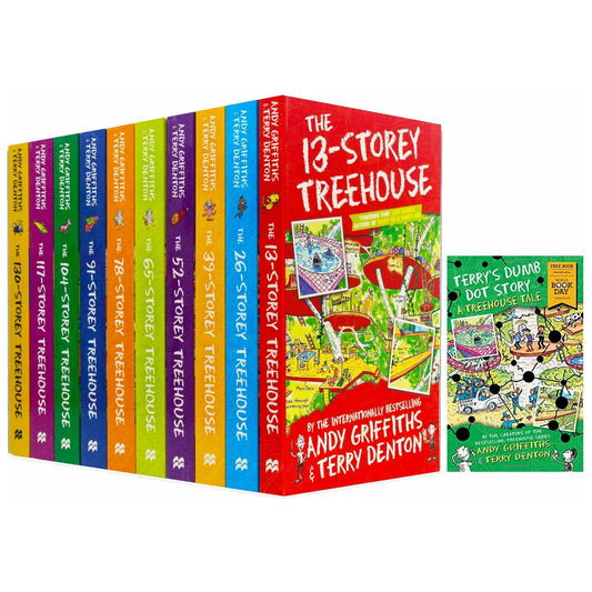 Andy Griffiths The Treehouse Collection 11 Books Set 130-Storey, 117-Storey, 104-Storey