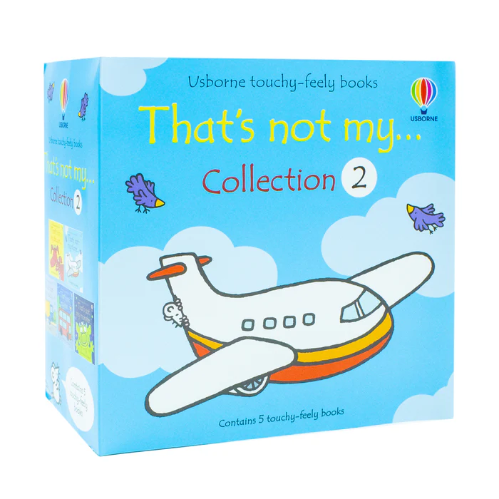 Usborne Touchy-Feely Books That's Not my... Συλλογή 2: Σετ 5 βιβλίων (φορτηγό, αεροπλάνο, τέρας, δράκος, λεωφορείο)