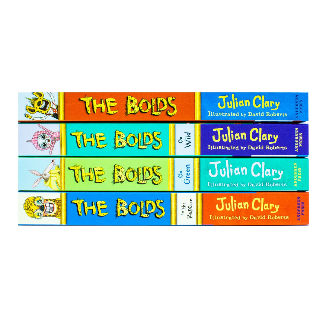 The Bolds Series Collection 4 Books Set By Julian Clary (The Bolds to the Rescue, The Bolds, The Bolds Go Green, The Bolds Go Wild)