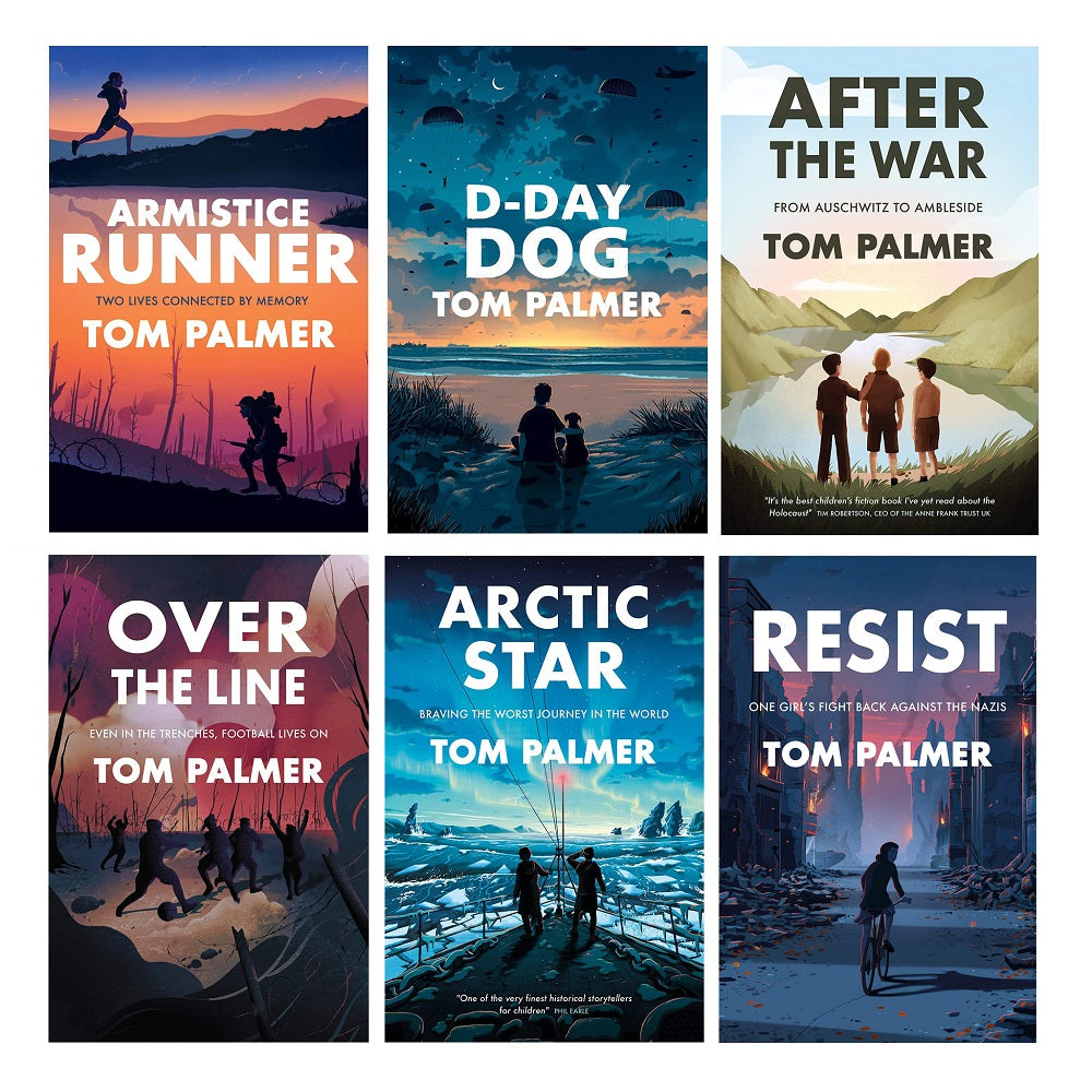 Tom Palmer Conkers Series 6 Books Collection Set (Armistice Runner, D-Day Dog, After the War, Resist,Over the Line & Arctic Star)