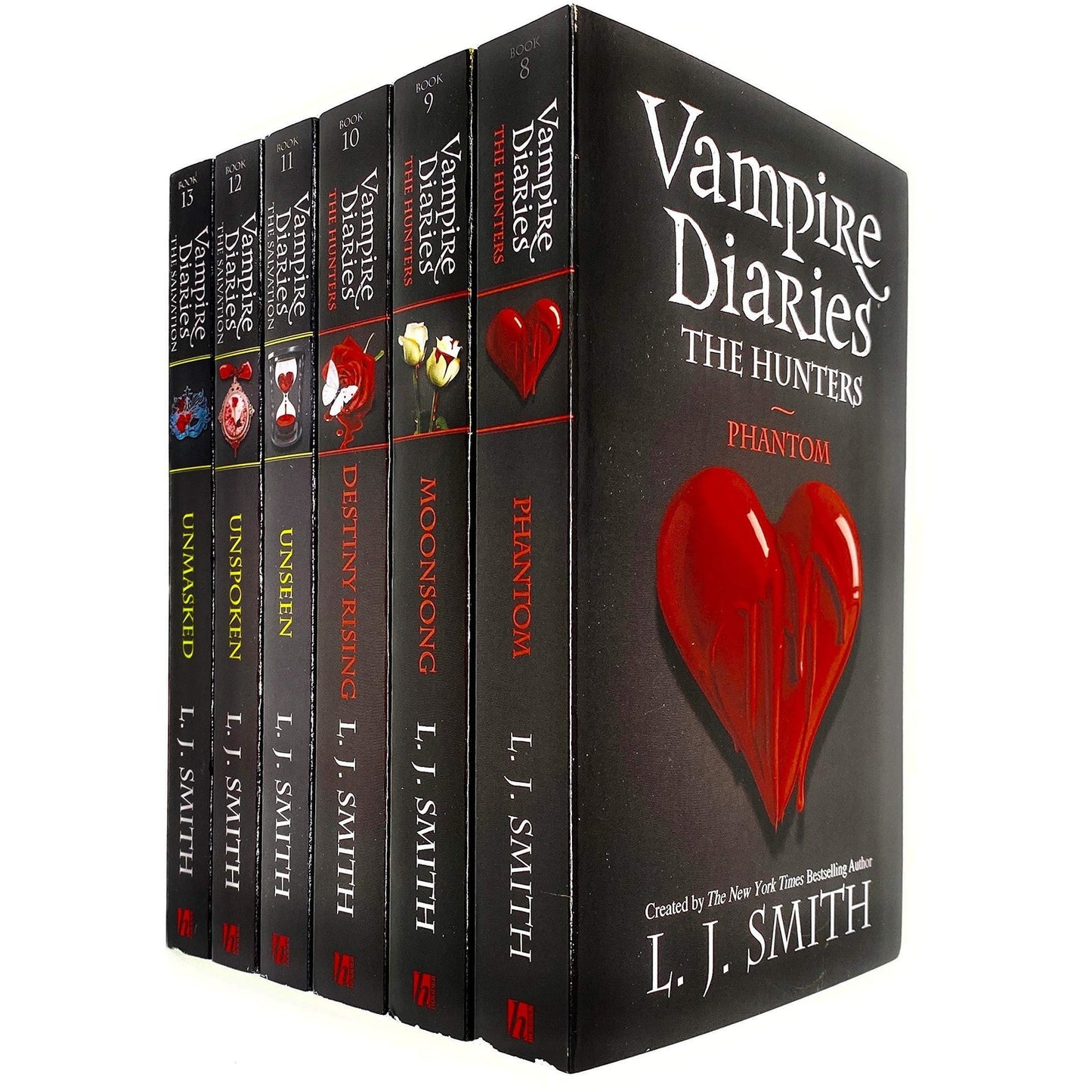 Vampire Diaries Complete Collection 6 Books set by LJ Smith (The Hunters) (Βιβλίο 8 έως 13)