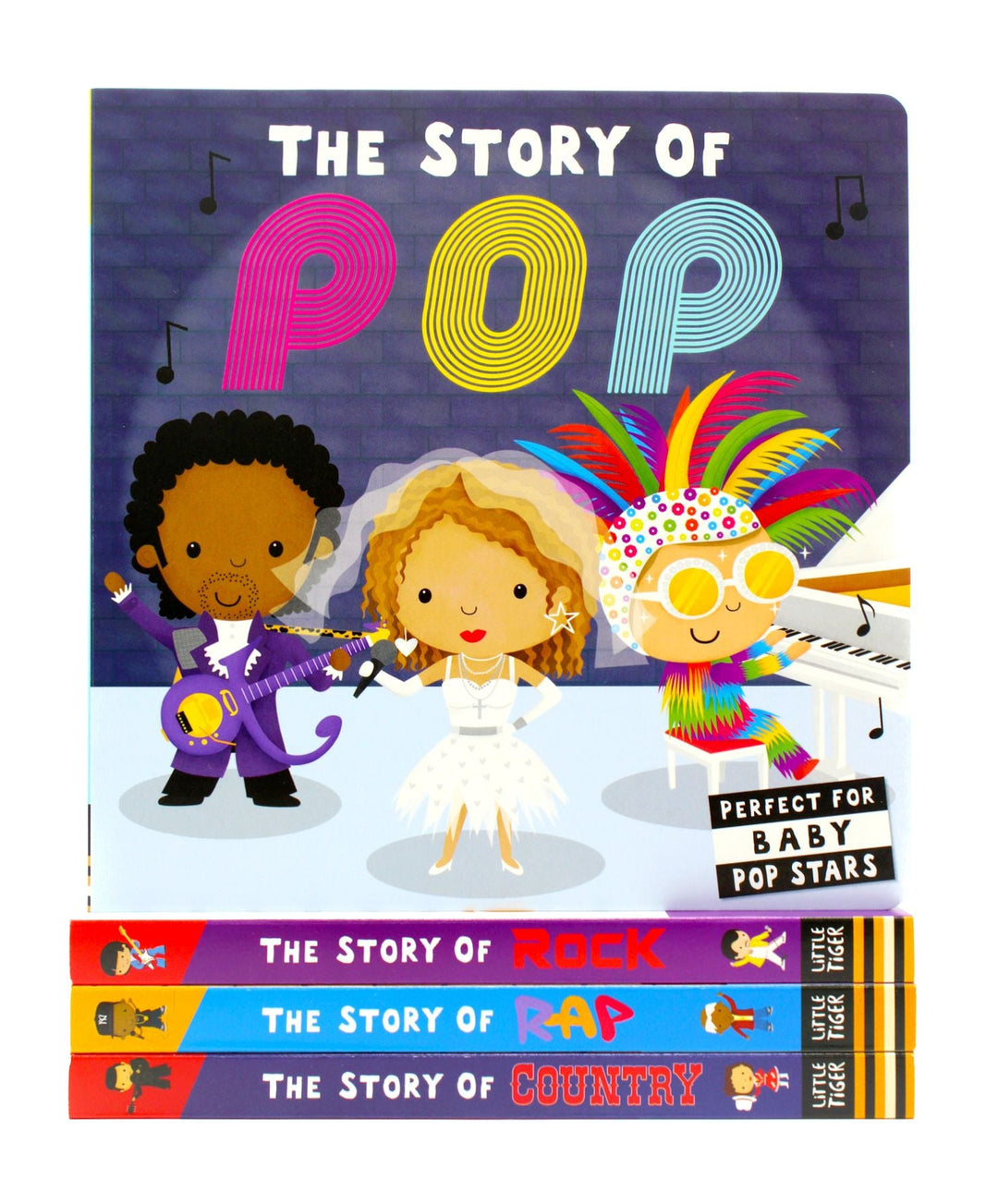 The Story of Music Little People and Pop Artists Series 4 Books Collection Box Set by Little Tiger