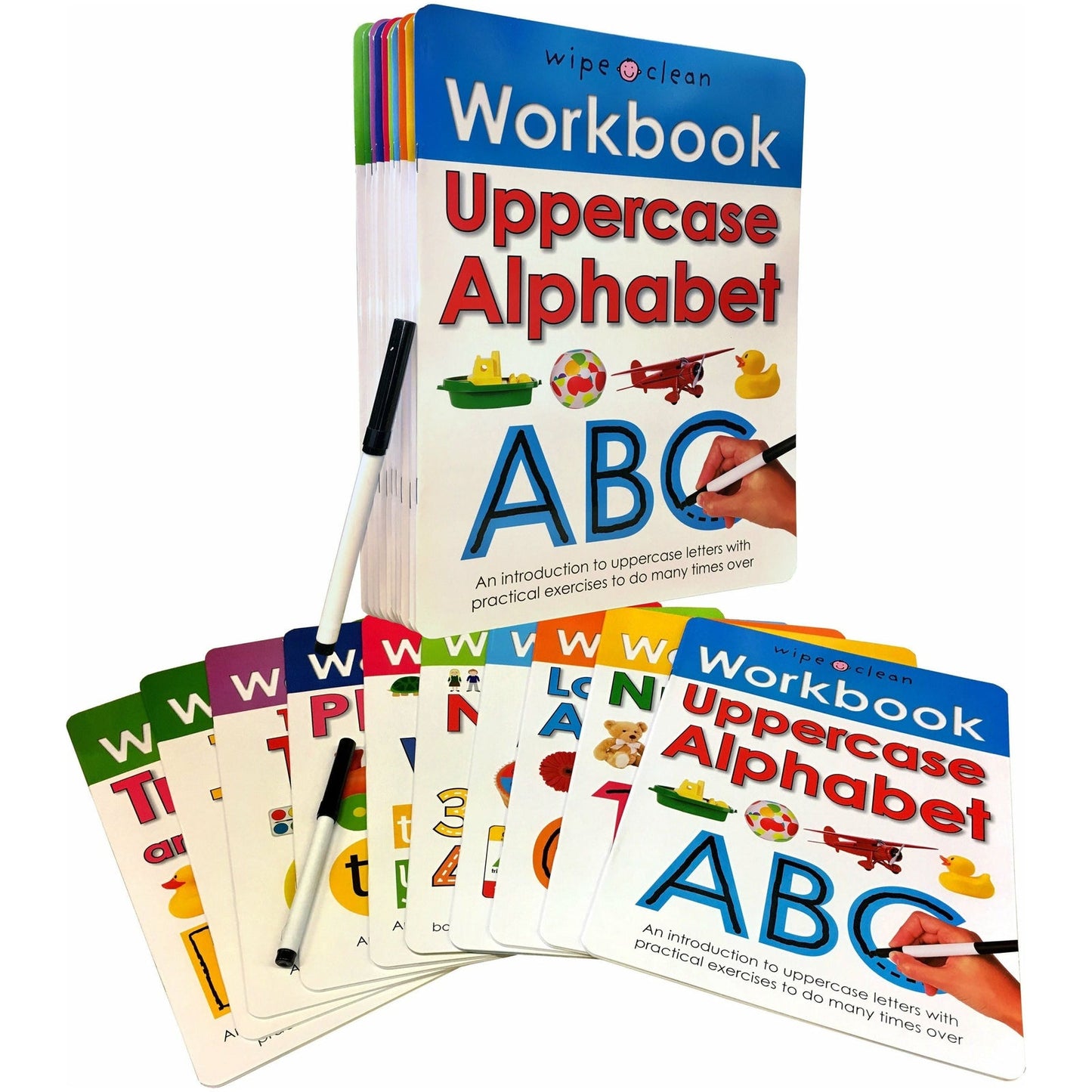 Wipe Clean Workbook - 10 Books Set By Roger Priddy