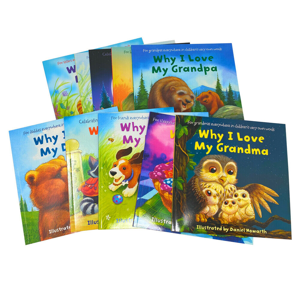 Why I Love 10 Picture Flat Books Children Collection Χαρτόδετο σετ από τον Daniel Howarth