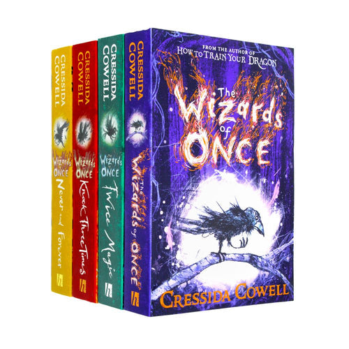 Σετ συλλογής βιβλίων The Wizards of Once Series 4 - The Wizards of Once, Twice Magic, Knock Three Times &amp; Never and Forever