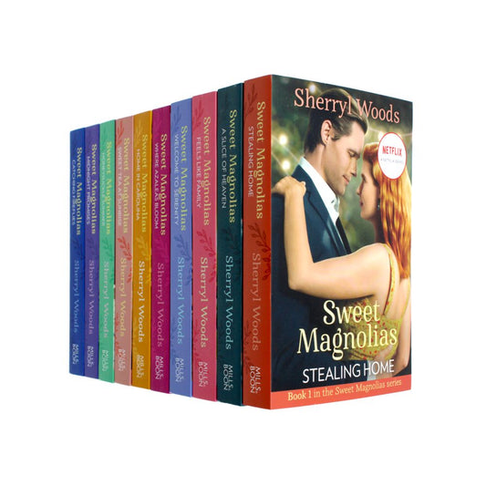 The Sweet Magnolias Series Books 1 - 10 Collection Set by Sherryl Woods NETFLIX (Stealing Home, Slice of Heaven, Feels Like Family, Welcome to Serenity & MORE!)