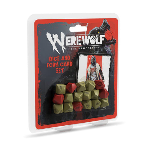 Werewolf: The Apocalypse 5th Edition Roleplaying Game Dice and Form Card Set