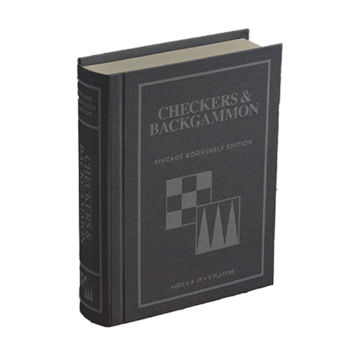 Checkers and Backgammon Vintage Bookshelf UK Edition