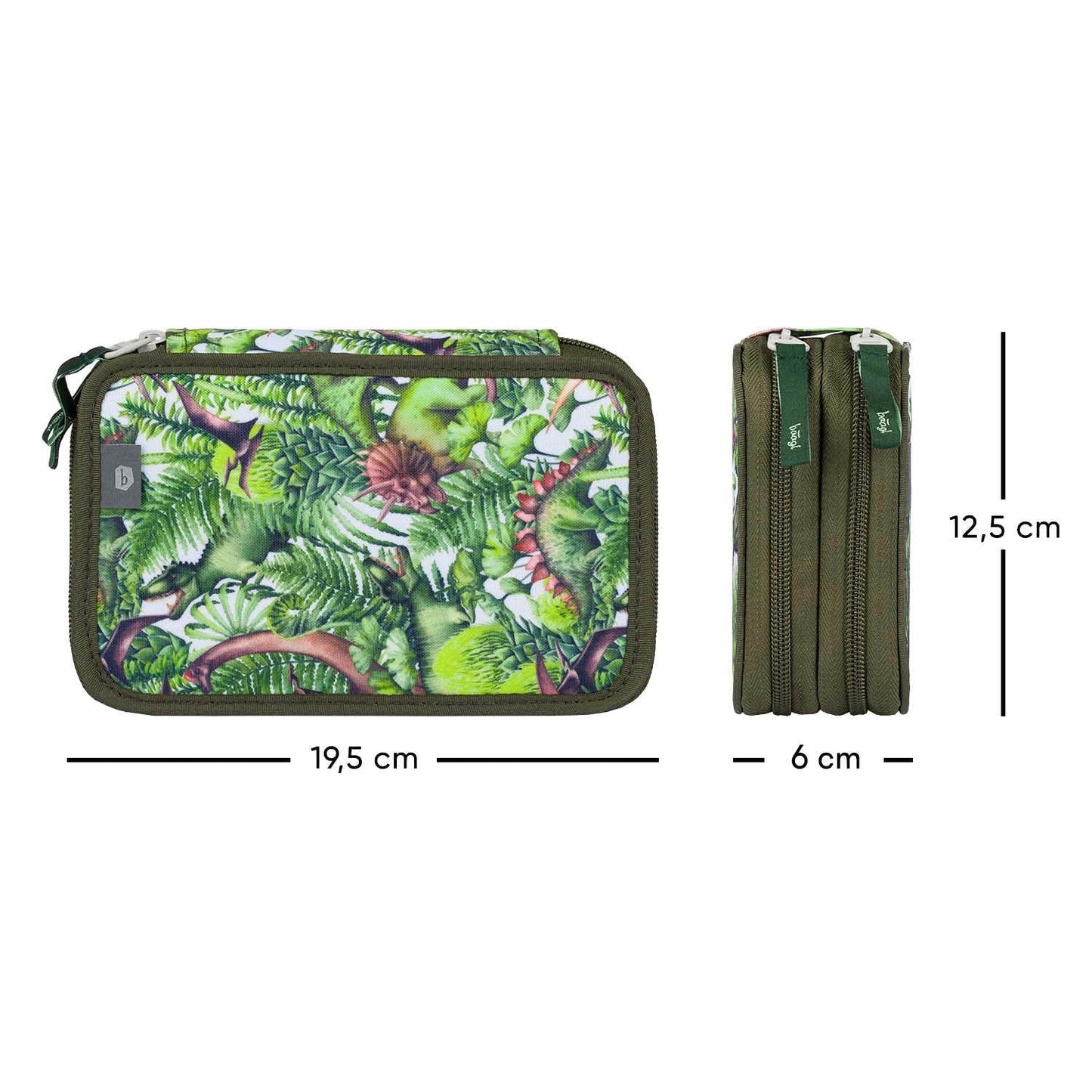 Two-tier pencil case Dinosaurs