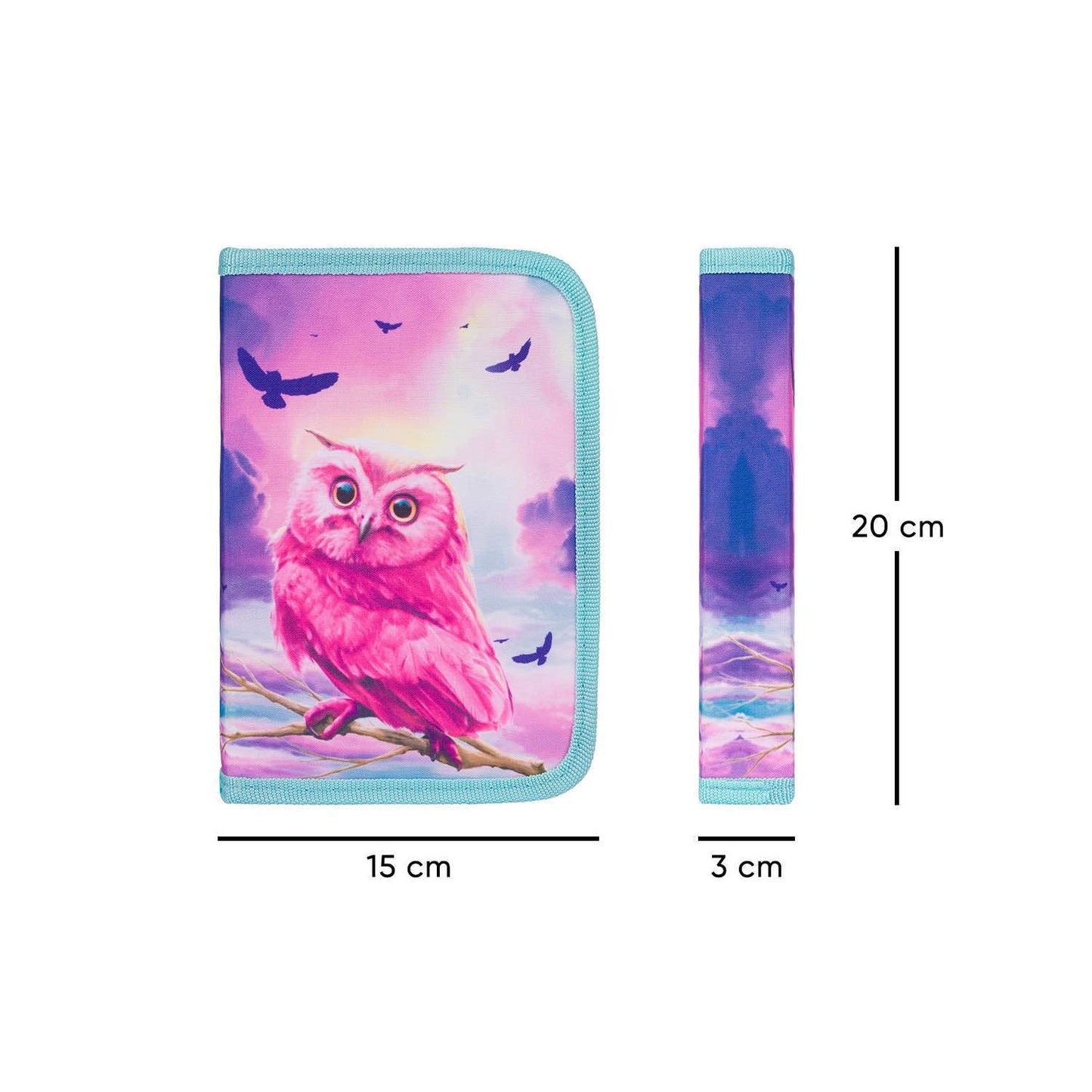 One-tier pencil case Owl