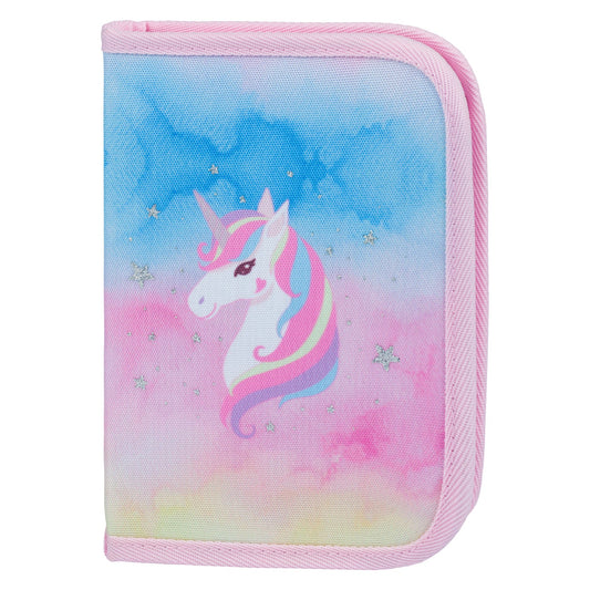 One-tier pencil case Rainbow Unicorn