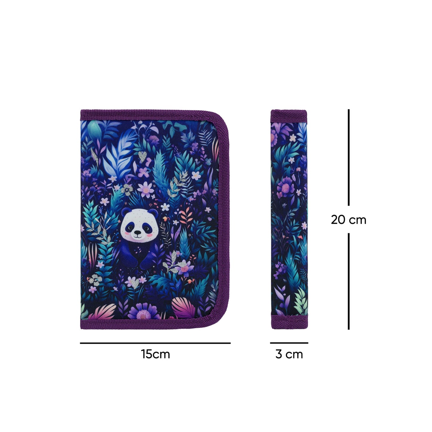 One-tier pencil case Jungle Panda