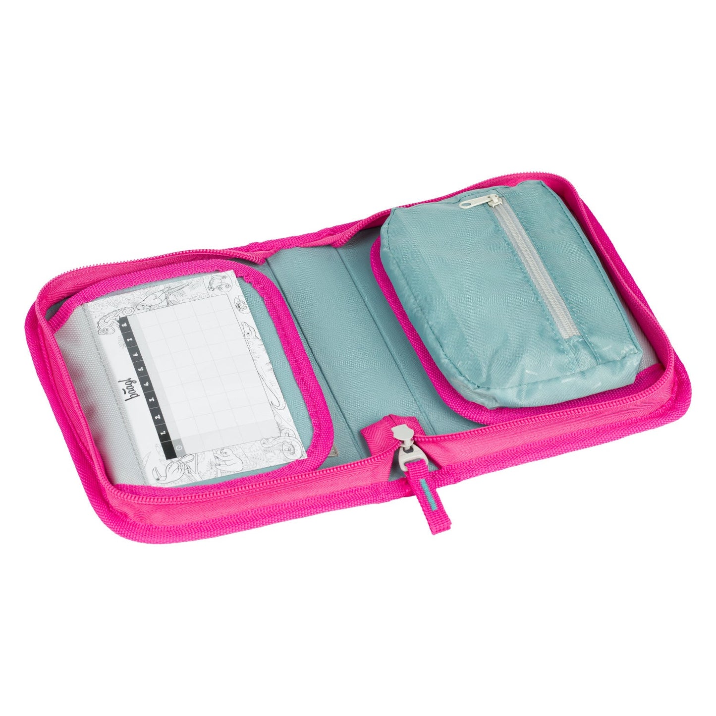 One-tier pencil case Flamingos