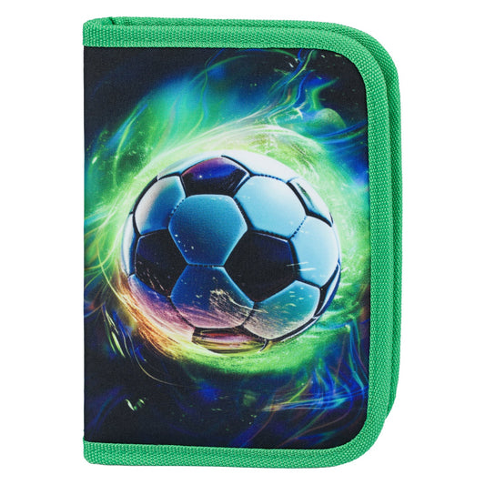 One-tier pencil case Football Green Ball