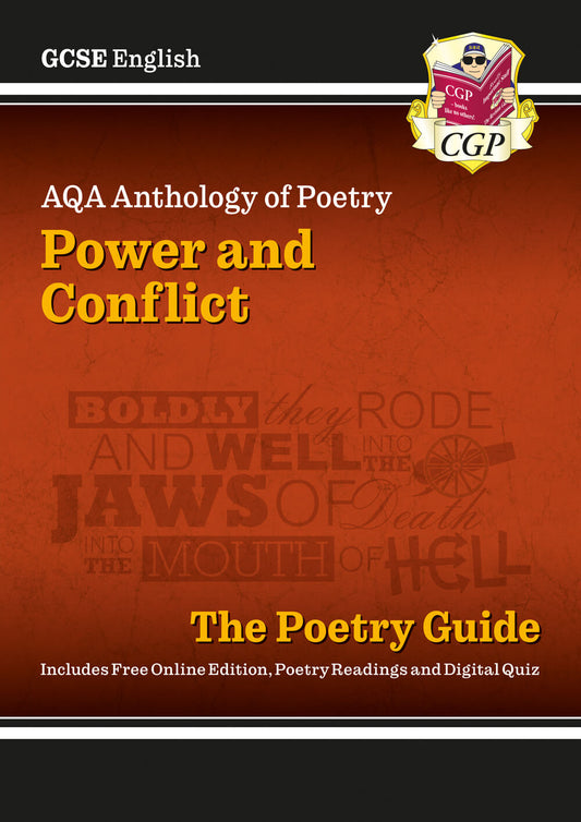 GCSE English AQA Poetry Guide - Power & Conflict Anthology inc. Online Edition, Audio & Quizzes