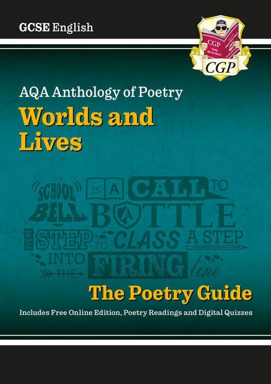 New GCSE English AQA Poetry Guide - Worlds & Lives Anthology inc. Online Edition, Audio & Quizzes