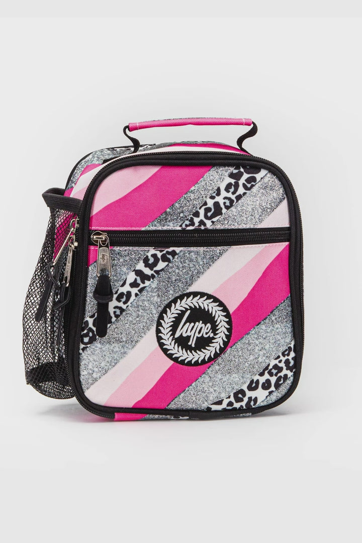 Hype Glitter Leopard Wave Lunch Bag