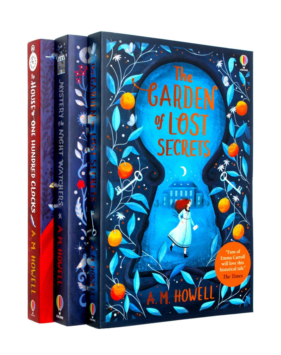 A M Howell Collection 3 Books Set (The Garden of Lost Secrets,The House of One Hundred Clocks,Mystery of the Night Watchers)