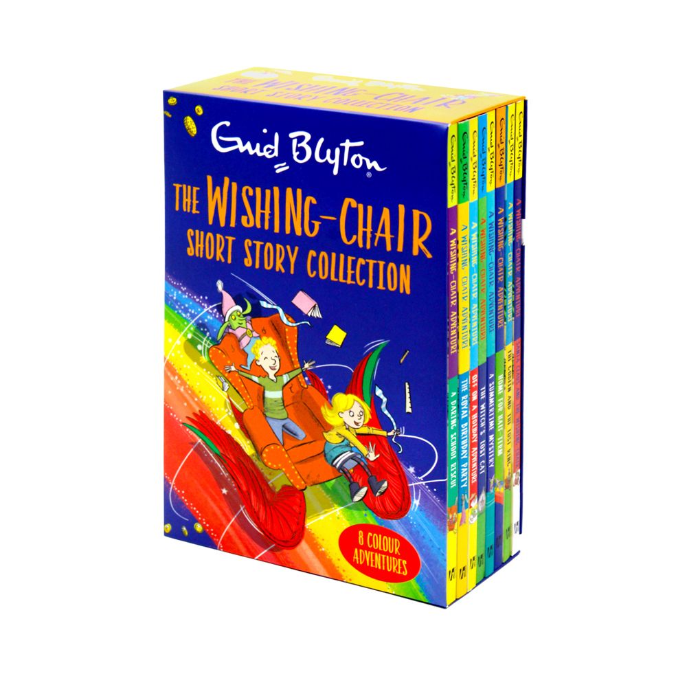 Enid Blyton The Wishing-Chair Short Story Collection 8 Books Box Set (Off on a Holiday Adventure, The Royal Birthday Party and more