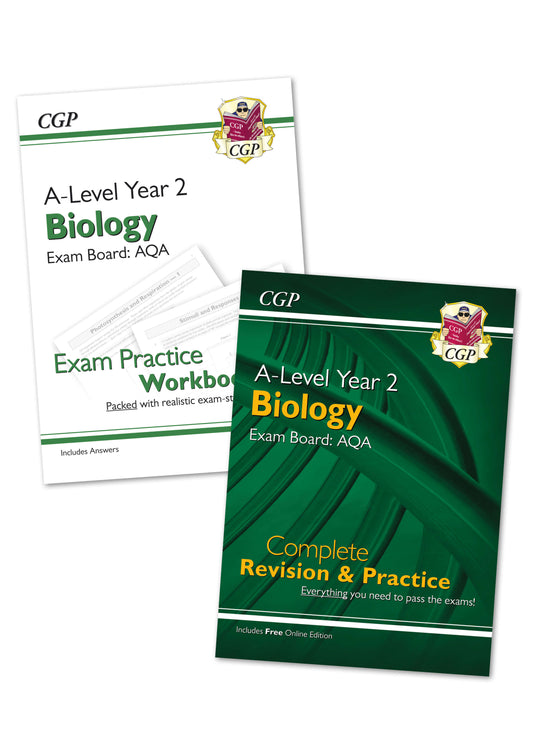 A-Level Biology AQA: Complete Revision and Exam Practice Bundle - Year 2