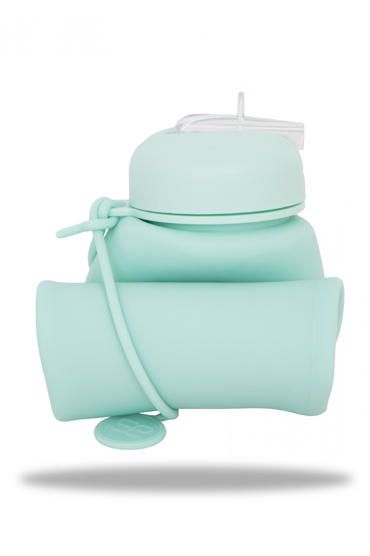 Bidon silikonowy Pump 600ml Pastel Powder Mint