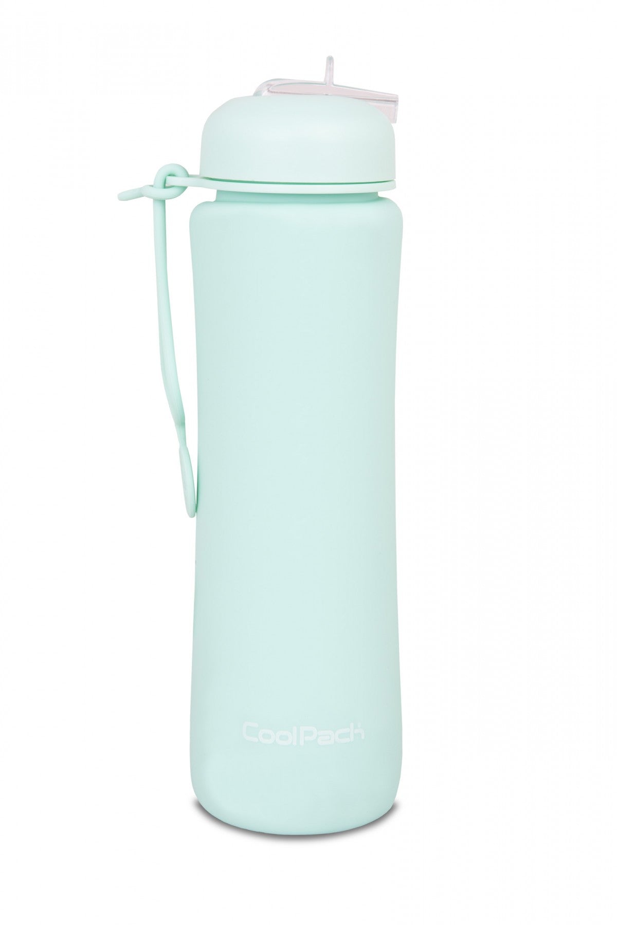 Bidon silikonowy Pump 600ml Pastel Powder Mint