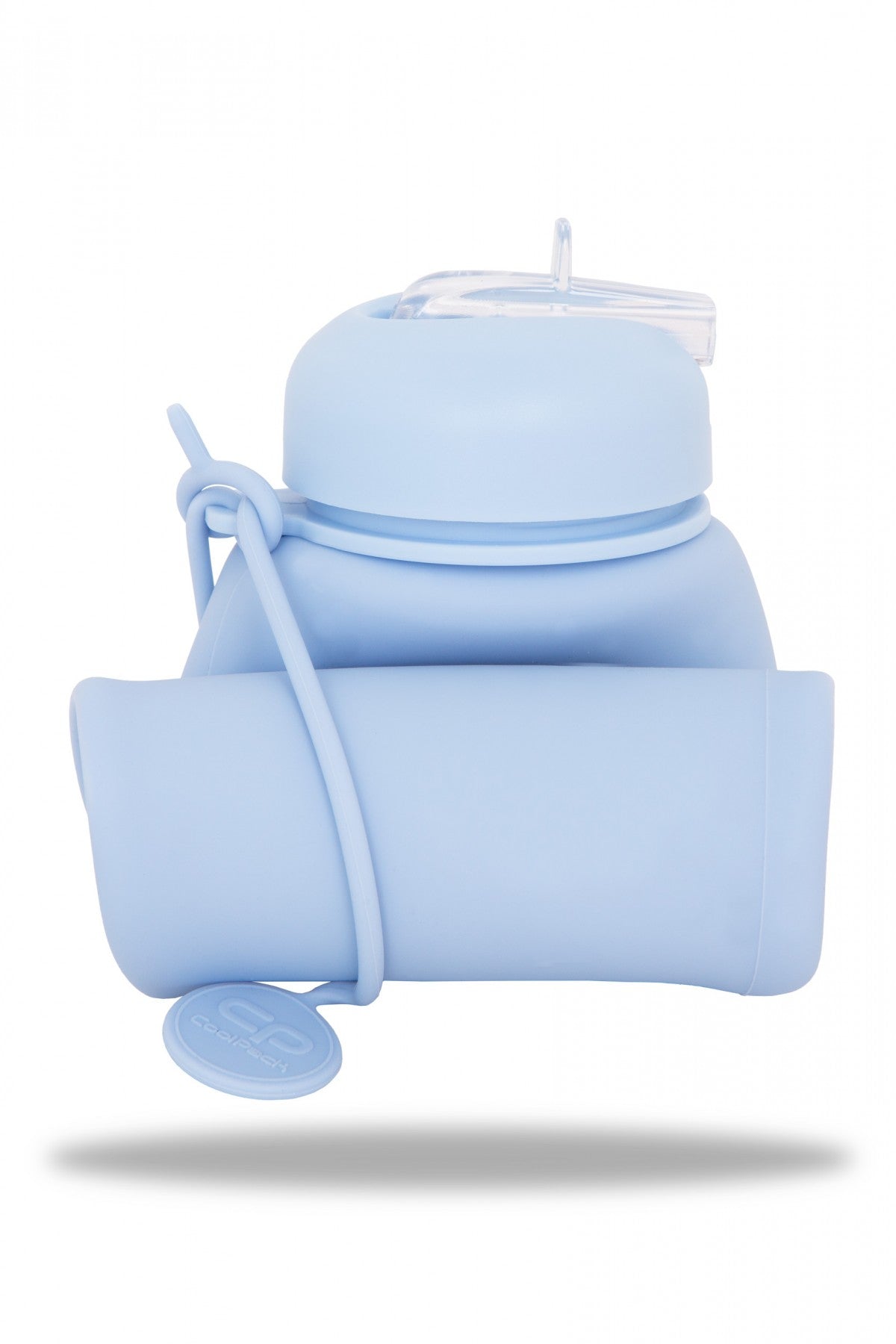 Bidon silikonowy Pump 600ml Pastel Powder Blue