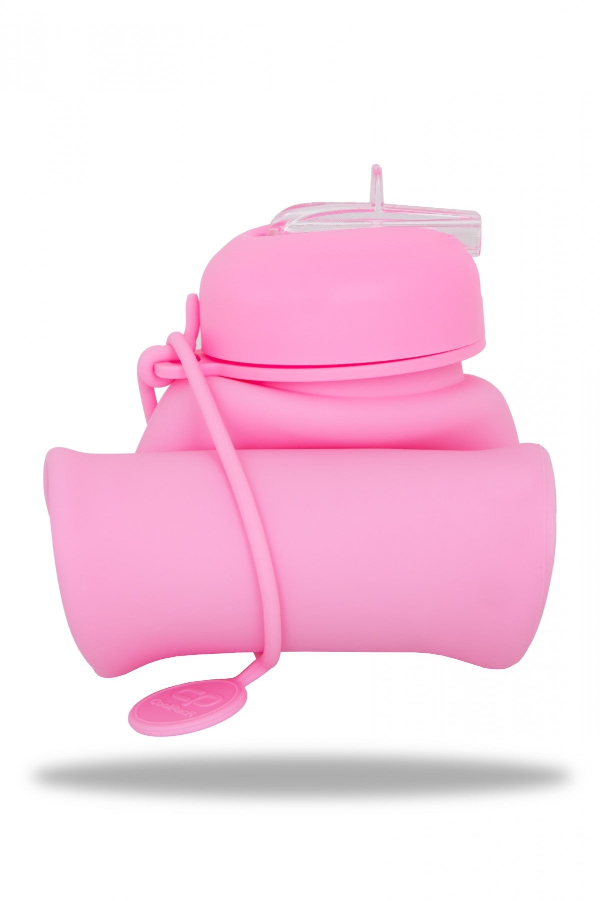 Bidon silikonowy Pump 600ml Pastel Powder Pink