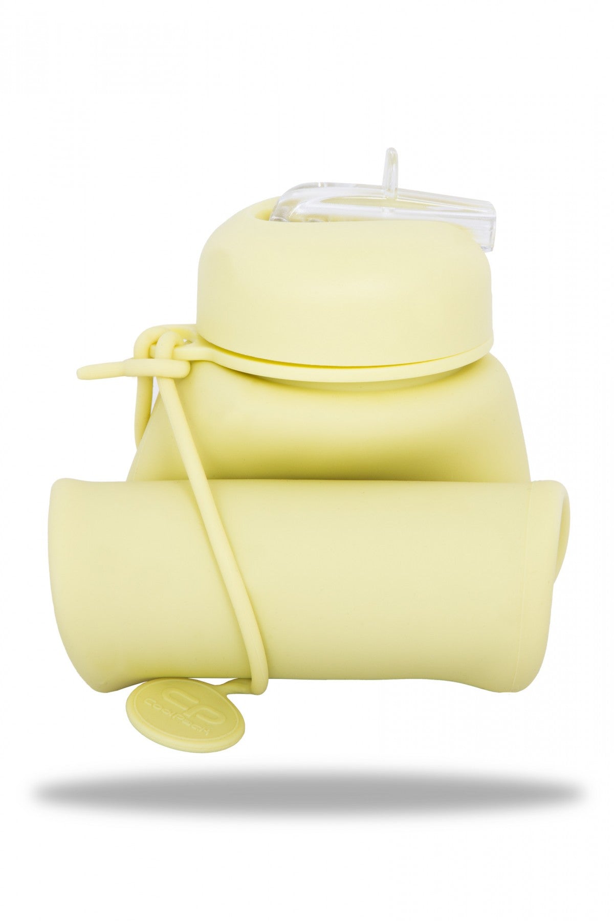 Bidon silikonowy Pump 600ml Pastel Powder Yellow