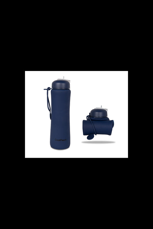 Bidon silikonowy Pump RPET 600ml Navy