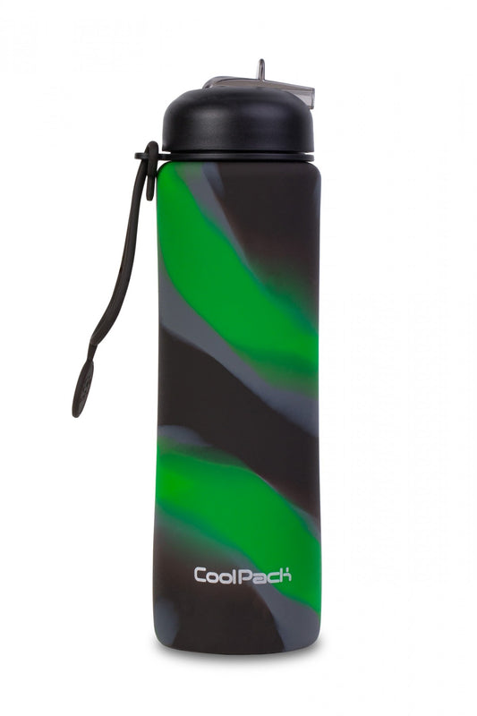 Bidon silikonowy Pump 600ml Boys Green