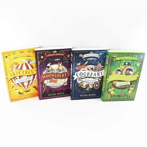 Peter Bunzl A Cogheart Adventure Collection Series 4 Books - Cogheart Moonlocket Skycircus Shadowsea