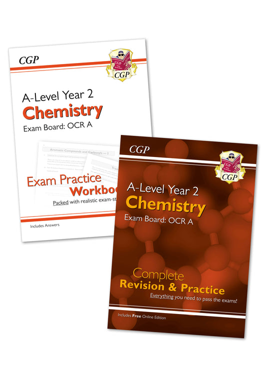 A-Level Chemistry OCR A: Complete Revision and Exam Practice Bundle - Year 2