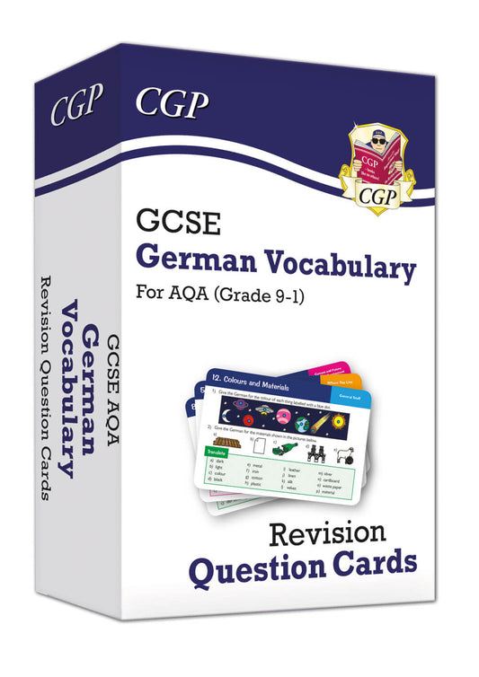 GCSE AQA German: Vocabulary Revision Question Cards (For exams in 2025)