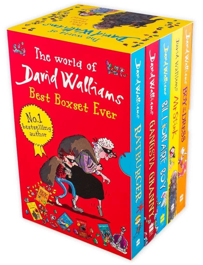 The World Of David Walliams Collection - 5 Paperback Books for Kids: Gangsta Granny, Mr Stink - Perfect for Ages 12+ Paperback young readers fun