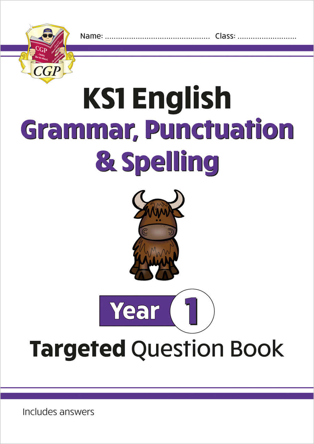 KS1 English Year 1 Grammar, Punctuation & Spelling Targeted Question Book (with Answers)