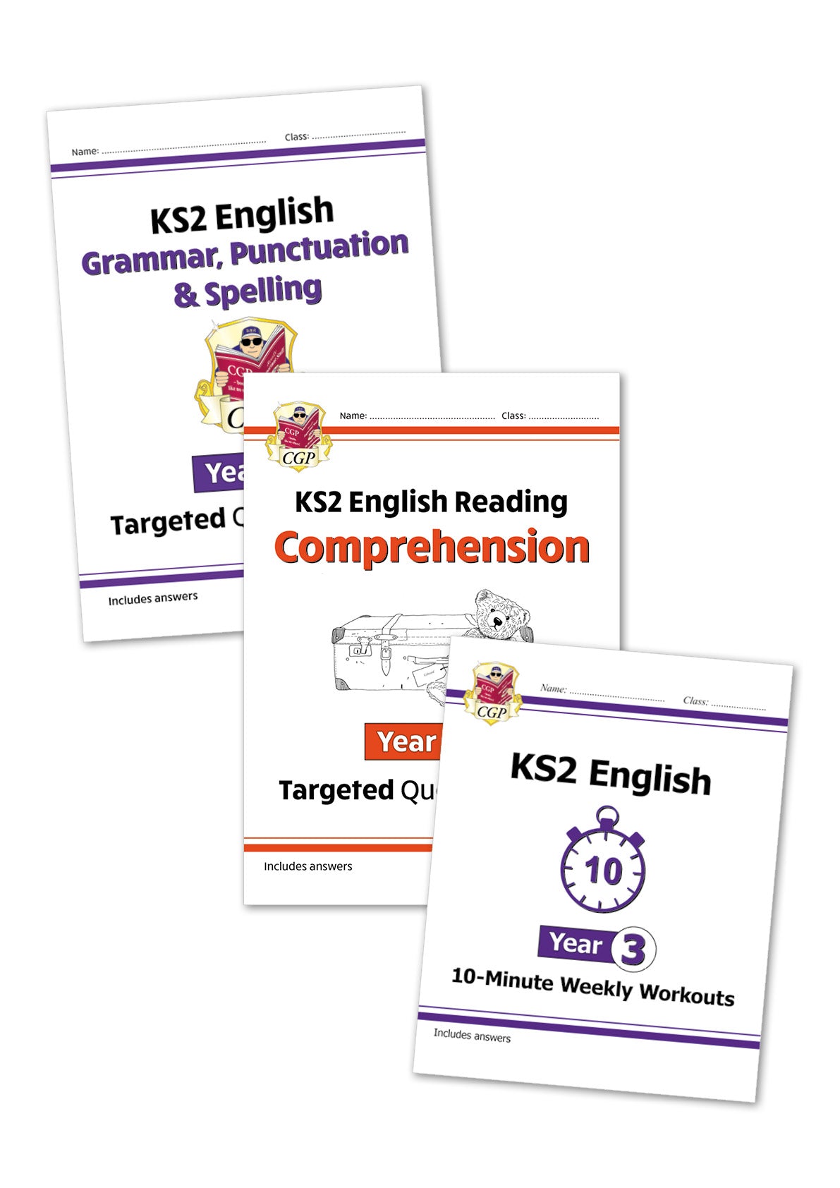 KS2 Year 3 English Workbook Bundle (3 books)