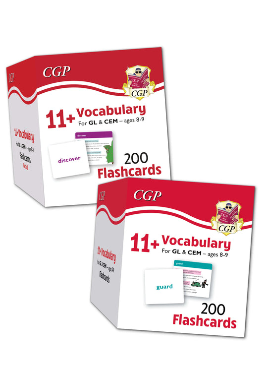 11+ Vocabulary Flashcards for Ages 8-9 - Pack 1 & 2 Bundle