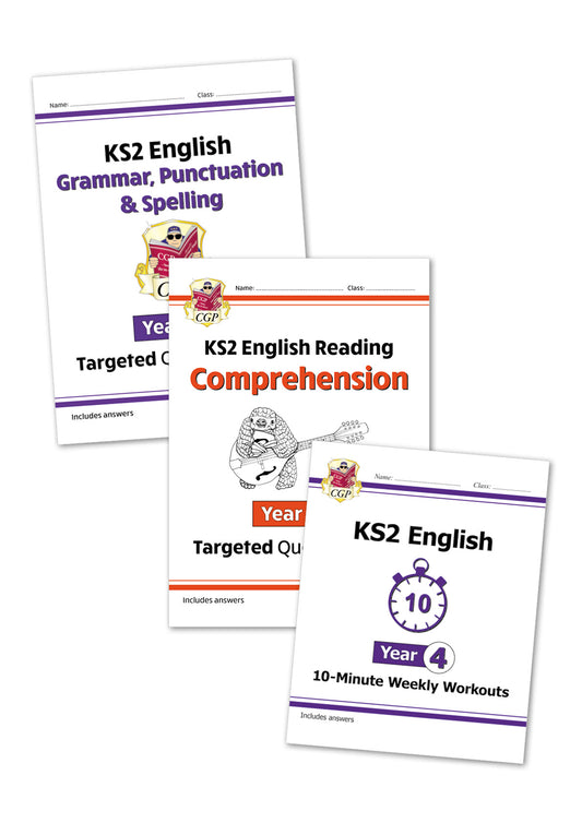 KS2 Year 4 English Workbook Bundle (3 books)