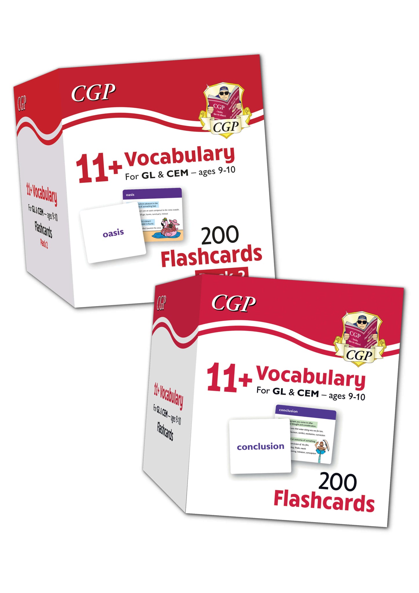 11+ Vocabulary Flashcards for Ages 9-10 - Pack 1 & 2 Bundle