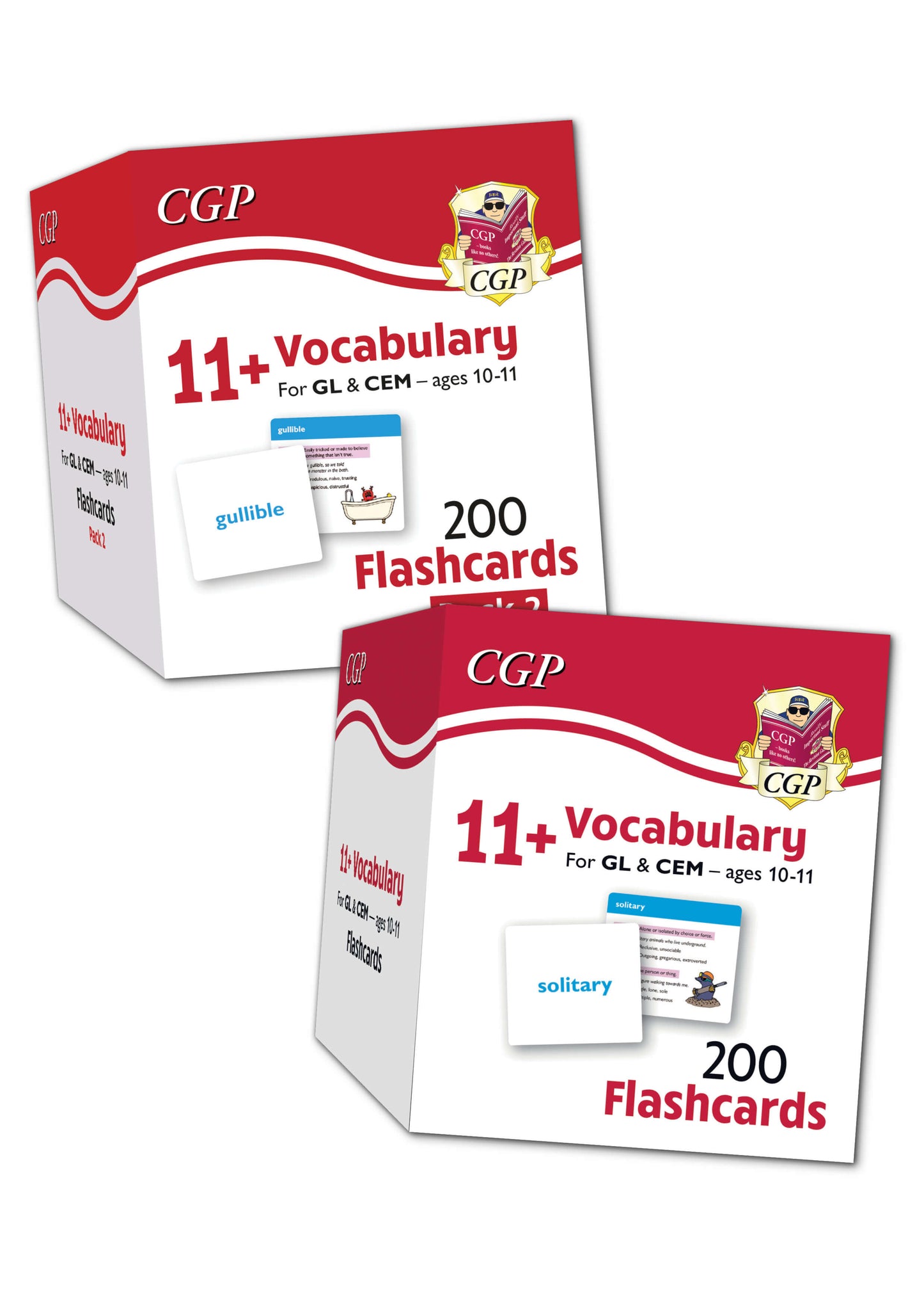 11+ Vocabulary Flashcards for Ages 10-11 - Pack 1 & 2 Bundle