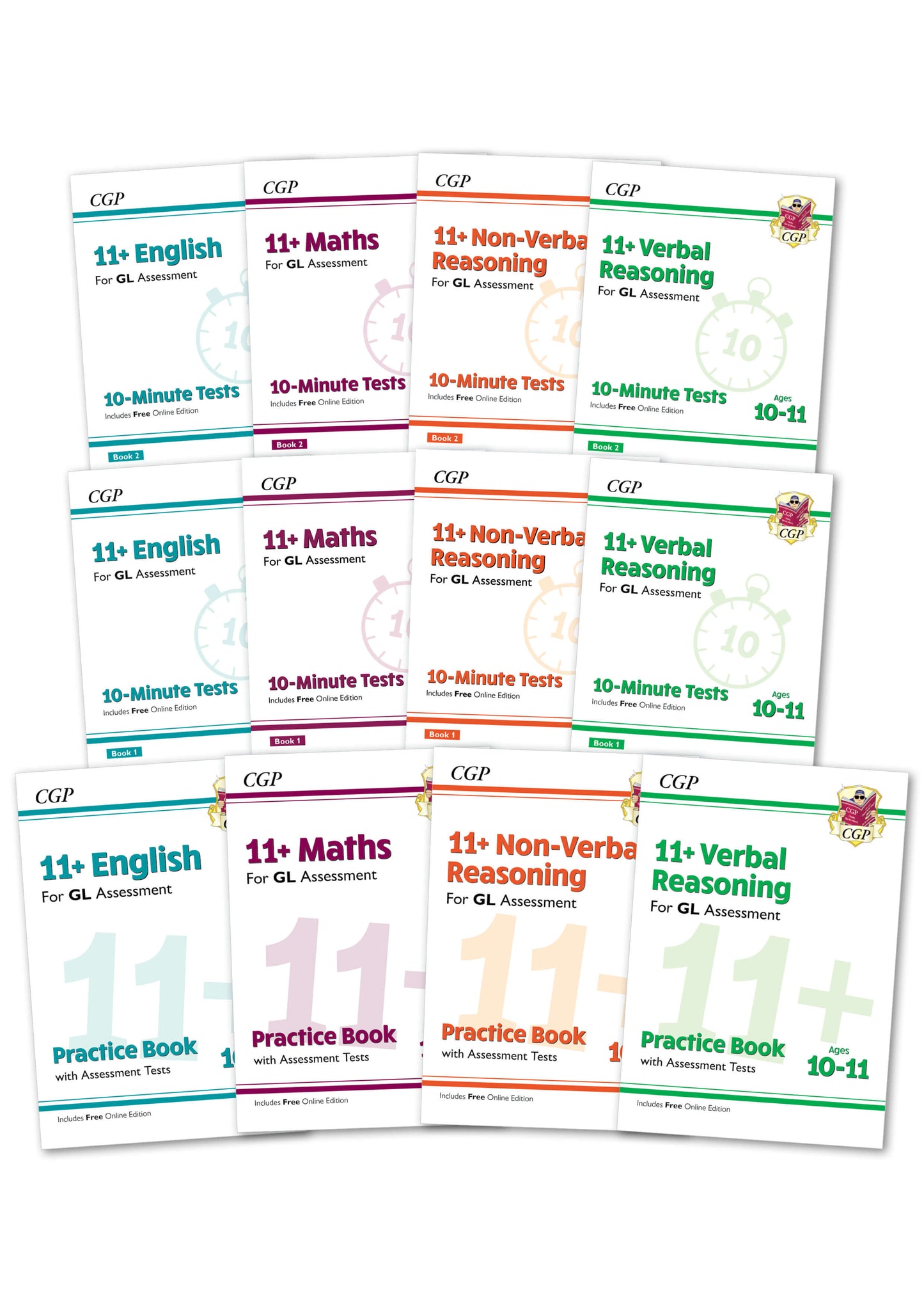 11+ GL Practice 12-book Bundle - for Ages 10-11