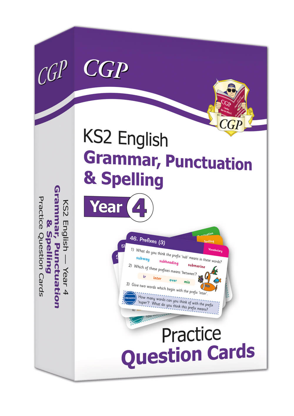 KS2 English Year 4 Practice Question Cards: Grammar, Punctuation & Spelling